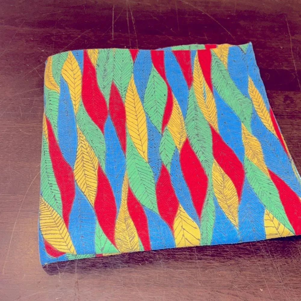 Vibrant Multicolor Leaves Tablecloth